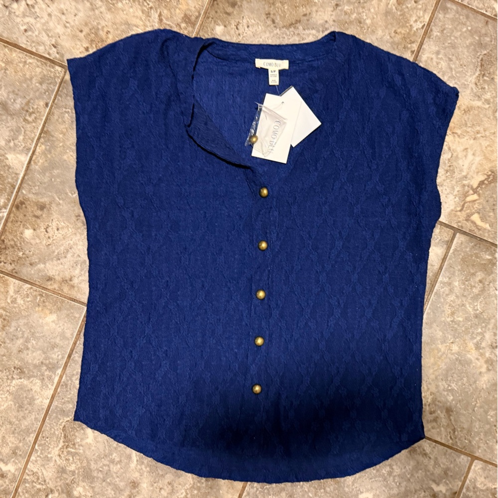 Elegant Blue Button-Down Shirt